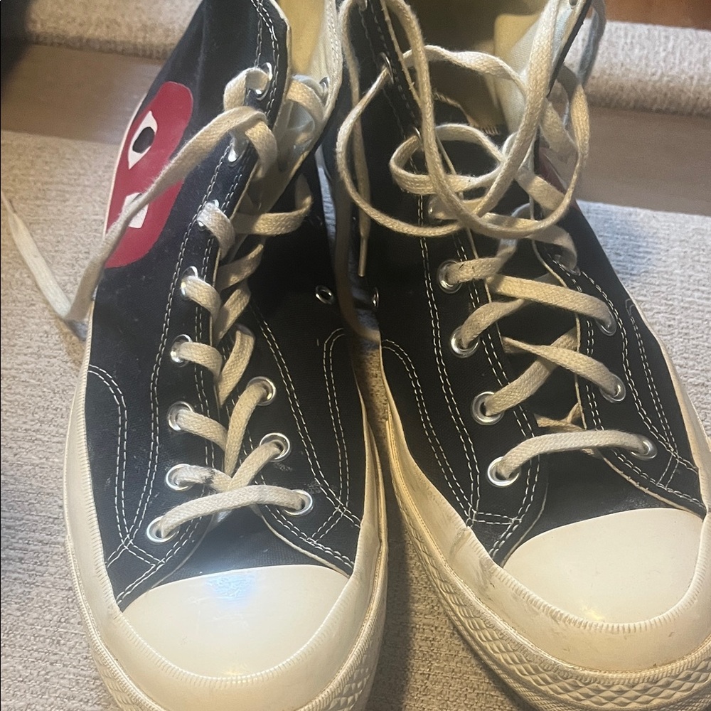 Comme des Garçons PLAY x Converse Chuck 70 High Tops - Picture 2 of 7